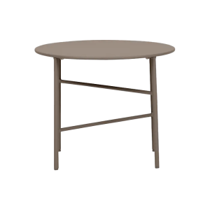 Mila metalen tuin salontafel taupe - Ø50 cm