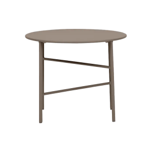Mila metalen tuin salontafel taupe - Ø50 cm