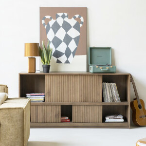 Eleonora Dressoir 'Milo' Eiken, 180cm, kleur Bruin