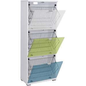 Schoenenkast Colorado 132 cm hoog in hoogglans