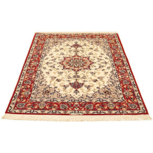 morgenland Vloerkleed Isfahan vloerkleed met de hand geknoopt beige