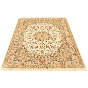 morgenland Vloerkleed Isfahan vloerkleed met de hand geknoopt beige