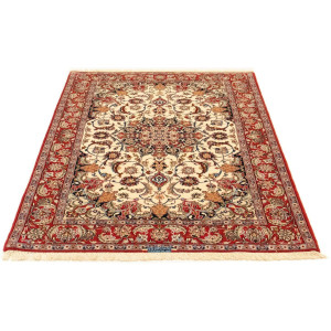 morgenland Vloerkleed Isfahan vloerkleed met de hand geknoopt beige