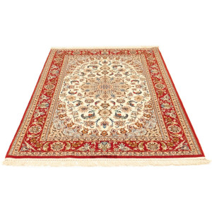 morgenland Vloerkleed Isfahan vloerkleed met de hand geknoopt beige