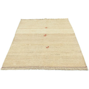 morgenland Wollen kleed Gabbeh-kleed met de hand geknoopt beige