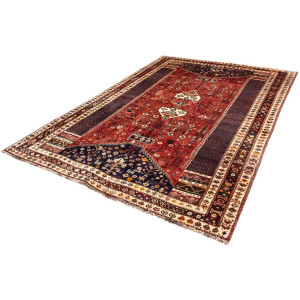 morgenland Wollen kleed Hamadan medaillon 230 x 151 cm Uniek exemplaar met certificaat