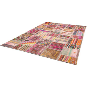 morgenland Wollen kleed Patchwork 241 x 170 cm