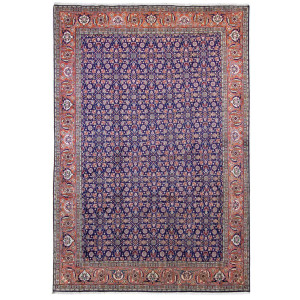 morgenland Wollen kleed Tabriz geheel gedessineerd Blu 289 x 198 cm