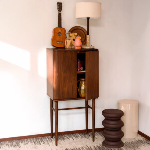 Dutchbone Opbergkast 'Morrison' Walnoothout, 125 x 45cm