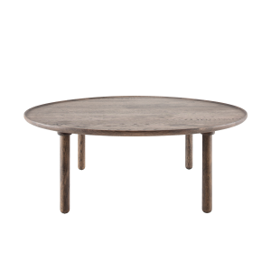 Mu coffee table houten salontafel donker eiken - Ø 100 cm