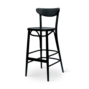 Musa houten barkruk zwart - 75 cm