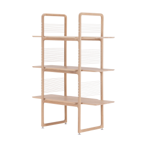 Muse room divider houten boekenkast whitewash - 140 cm