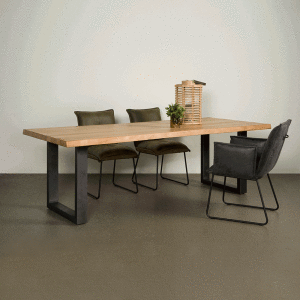 Tower Living Eettafel 'Ultimo' kleur Naturel, 160 x 90cm