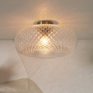 its about RoMi Plafondlamp 'Venice' 44cm, kleur Transparant