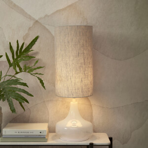 its about RoMi Tafellamp 'Reykjavik' Linnen, 75cm, kleur Beige