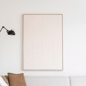By-Boo Wandpaneel 'Ono' 143 x 103cm, kleur Taupe