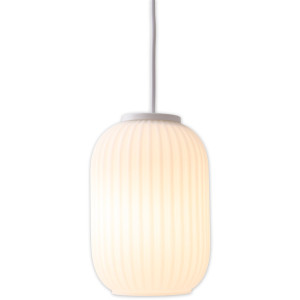 näve Hanglamp Geneva E27 max. 40 W, glas / kunststof/metaal, wit, h: 120 cm, d: 14 cm (1 stuk)