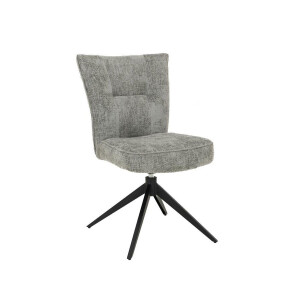 Tower Living Draaibare Eetkamerstoel 'Bardi' kleur Zilver