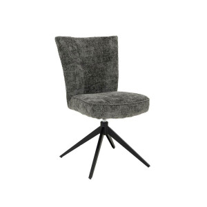 Tower Living Draaibare Eetkamerstoel 'Bardi' kleur Charcoal