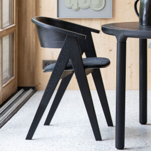 Zuiver Eetkamerstoel 'Ndsm' Beukenhout, kleur Zwart