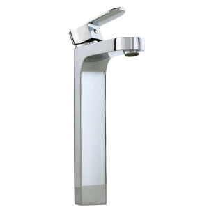 Nemo Spring Nera wastafelmengkraan eengreeps verhoogd model met vaste bek 2traps binnenwerk chroom 111830304