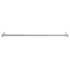 Nemo Spring Tilde handdoekhouder enkel wandmontage 620 x 20 x 90 mm messing geborsteld nikkel 10501A - SN