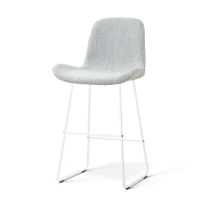 Nino-Fé barkruk grijs melange - wit onderstel - 75 cm