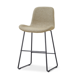 Nino-Fé barkruk taupe melange - zwart onderstel - 65 cm