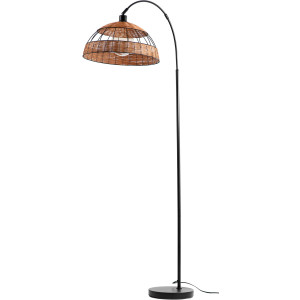 Nino Leuchten Staande lamp Jaro Scherm met rotan (2 stuks)