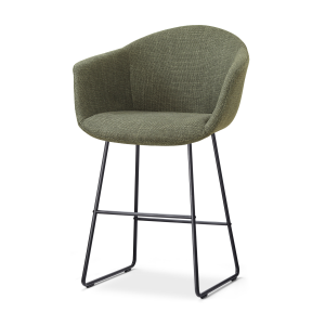 Nino-Otis barkruk forestgroen - zwart onderstel - 65 cm