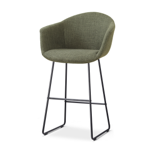 Nino-Otis barkruk forestgroen - zwart onderstel - 75 cm