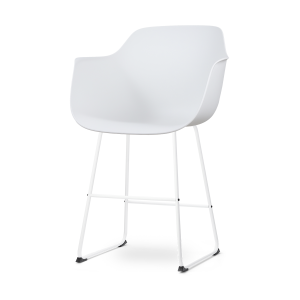 Nino-Puk barkruk wit - wit onderstel - 65 cm