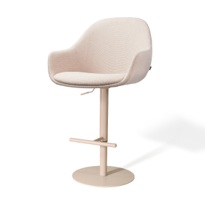 Niva-Mae draaibare tulp barkruk beige - verstelbaar - beige onderstel