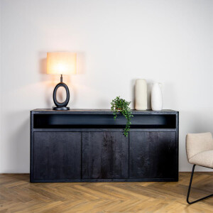 Tower Living Dressoir 'Tenna' Mangohout, 180cm, kleur Zwart