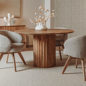 Tower Living Ronde Eettafel 'Crotone' Acaciahout, 130cm