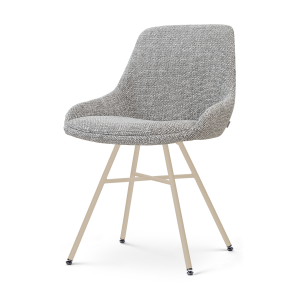 Noa-Isa eetkamerstoel saliegroen - beige onderstel