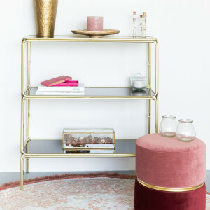 ZILT Wandrek 'Nohow' Glas en ijzer, kleur Goud