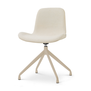 Nola-Fé draaibare eetkamerstoel cottonbeige - beige onderstel