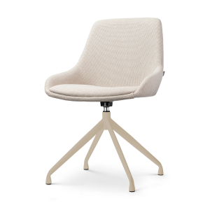 Nola-Isa draaibare eetkamerstoel beige - beige onderstel