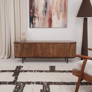 Livingfurn TV-meubel 'Noor' Mangohout, 170cm, kleur Naturel