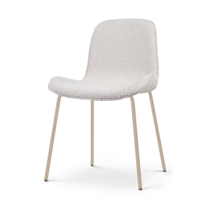 Nora-Fé eetkamerstoel bouclé beige - beige onderstel