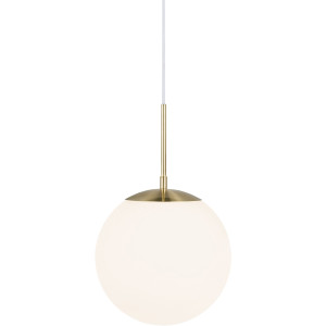 Nordlux Hanglamp Grant Hanglamp, met de mond geblazen glas, messing stijl