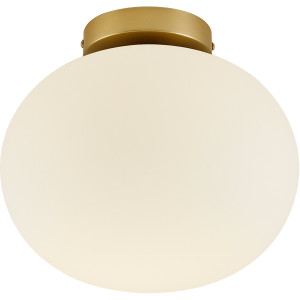 Nordlux Plafondlamp Alton Opaalglas met messing behuizing