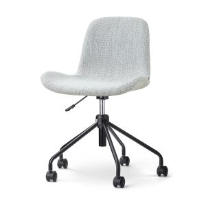 Nout-Fé bureaustoel grijs melange - zwart onderstel