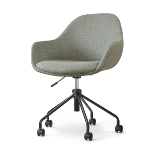 Nout-Mae bureaustoel saliegroen - zwart onderstel