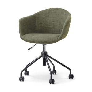 Nout-Otis bureaustoel forestgroen - zwart onderstel