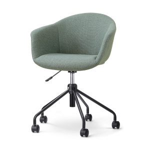 Nout-Otis bureaustoel saliegroen - zwart onderstel
