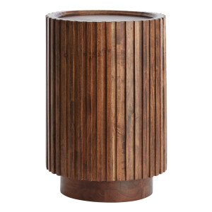 Light & Living Ronde Bijzettafel 'Kiyose' Acaciahout, 33cm, kleur Bruin