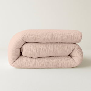 Dekbed Easy Dekbed & Dekbedovertrek in 1 Mousseline Roze - Easy - zonder overtrek - 200x200 cm (Tweepersoons) - Zydante - 300 gram per m² -