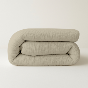 Dekbed Easy Dekbed & Dekbedovertrek in 1 Mousseline Zand - Easy - zonder overtrek - 200x200 cm (Tweepersoons) - Zydante - 300 gram per m² -
